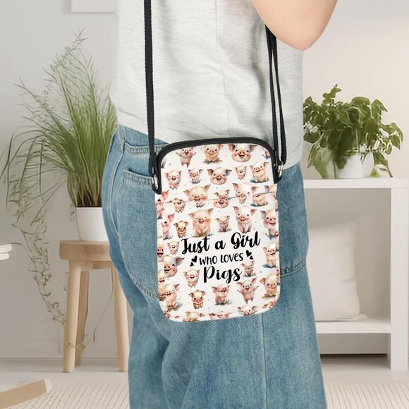 Funny Pig Crossbody Bag - Perfect Gift for Animal Lovers and Trendy Women - Picture 7 of 7